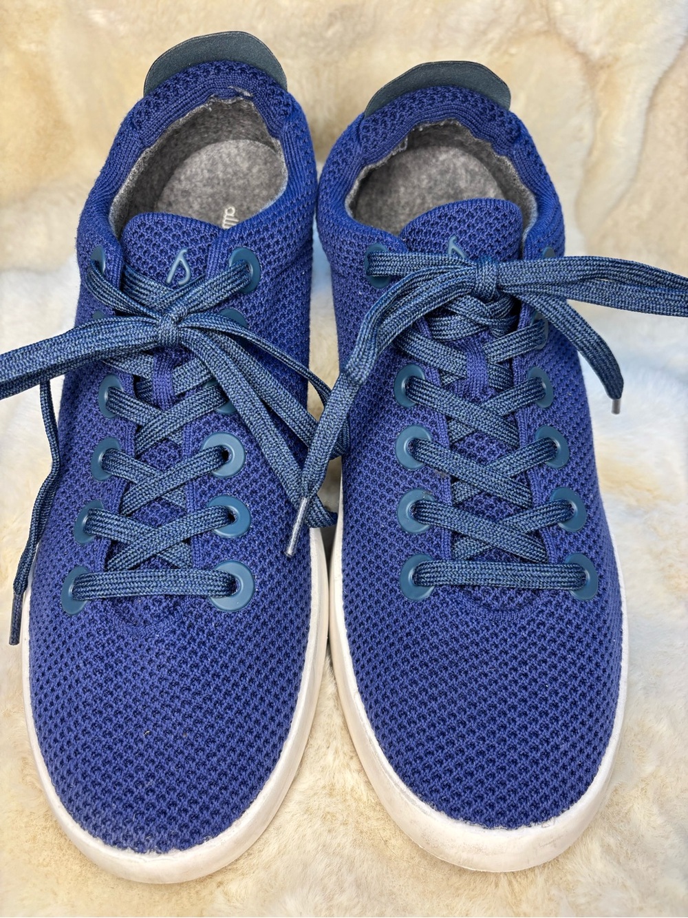 Allbirds Tree Pipers Men’s 12 Blue Knit Lightweight Casual Sneakers